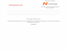 Tablet Screenshot of hostingcolumn.com